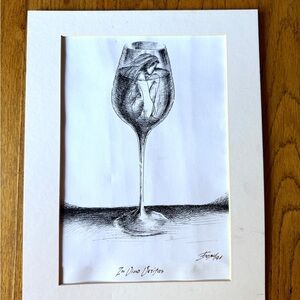 Woman in Wine. Original art.
